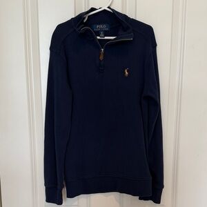 Polo by Ralph Lauren Men's Dark Blue Zip-Up Sweater